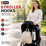 Pram Clips | Universal Baby Buggy Pushchair Stroller Shopping Bags Hook Straps
