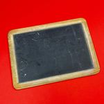 Antique Traditional School House Writing Slate Tablet Chalkboard Wooden Frame
