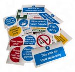 Kitchen Hygiene Catering Health & Safety Stickers Sign ack of 17