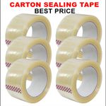 CLEAR PACKING TAPE PARCEL STRONG 48MM X 66M BOX SEALING SELLOTAPE PACKAGING TAPE