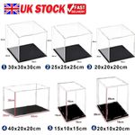 Clear Acrylic Display Case Assemble Dustproof Box Collectibles Model Protection