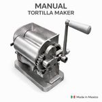 Manual Corn Aluminum Tortilla Maker by Monarca T-ROLLER#1 Metal Finished