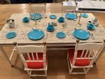 Sindy's Vintage 1970s Dining Table and Chairs Set Pedigree, Boxed
