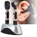 ›Double Hole Base Rechargeable Fiber Optic Ophthalmoscope Otoscope Ear Eye