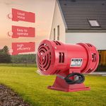 MS-490 140dB Electric Siren, 400W Air Raid Siren Horn Industry Boat Alarm Horn