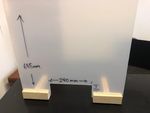 *BUNDLE OF 3 Perspex Sneeze Guard Screen Retail Counter Clear Acrylic Screen PPE