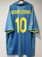 Original Barcelona 2007/08 Away Football Shirt #10 Ronaldinho Men’s Nike XXL