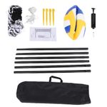 Portable Beach Volleyball Set With Stand And Ball For Outdoor Play