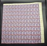 MNH Natal 1895 1/2d SG114 sheet of 120 lower+ left margins missing with varietie
