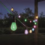 Smart Garden Vintage Festoon String Lights, Set of 10 - Multicoloured