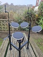 Roland TD4KP Td-4 Compact Drum Rack Frame Stand Pipes With 4 Drums & cymbal arms