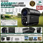 REVASRI - Laser Golf Rangefinder - 1000Y - With slope and Pin Lock Vibration UK
