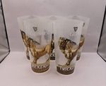 Set of 5 Guinness Twickenham Rugby Stadium Plastic Pint Glasses with Golden Lion