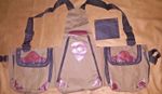 New Falconry Vest, Hawking, Bird Handling Codura Vest (Green, With Falcon Mark)