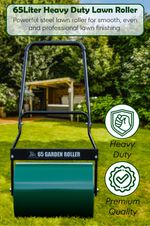 Heavy Duty Garden Lawn Roller Sand Water Filled Barrel Drum Grass Seed 48 65L