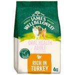 James Wellbeloved Oral Care 1-7 Years Adult Dry Cat Food Rich in Turkey 4kg