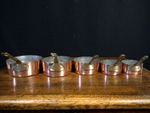 Antique Set of 5 Copper Nesting Pans