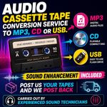 Cassette Converter Service Transfer To CD USB Mp3 File Audio Tape Conversion