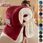 Sherpa Flannel Fleece Blanket Heavy Winter Throw For Bed Sofa Extra Warm Blanket