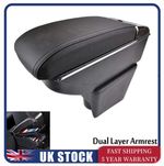 For VW Mk5 Polo 6R 2010-2017 Dual Layer Armrest Car Central Storage Box UK