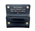 Personalised Engraved Leather Tobacco Baccy Storage Pouch Christmas Smoking Gift