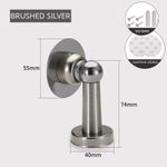 Stainless Steel Magnetic Door Stopper Windproof Wall Floor Mounted Door Holder