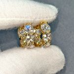 8.00 CTW Jumbo VVS1 Moissanite Hoop Earrings Huggies 20mm - 925 Silver