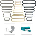 3 Bar Slider Tri Glide Metal Buckles Belt Adjuster for Strap Webbing DIY Crafts