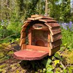 Hanging Squirrel Feeder Wooden Garden Wildlife Feeding Station Box