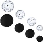 Rdunulioo 8-Piece Gas Stove Burner Cap Kit with 4 Flame Caps and 4 Burner Crowns