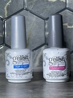 Gelish soak-off gel foundation and Top it  off 