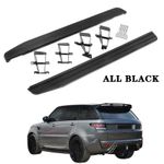 FOR RANGE ROVER SPORT L494 2013-2021 SIDE STEPS RUNNING BOARD ALL BLACK PAIR UK