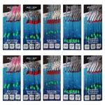 mackerel feather lure sea Bait Fish Saltwater Fishing 7 hook size 2/0
