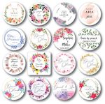 Personalised Stickers Wedding Stickers Wedding Favour Labels Floral 16 designs