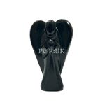 Black Tourmaline Guardian Angel Figurine 2" – Crystal for Protection & Grounding