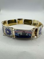 David Andersen Norwegian Silver Enamel Bracelet