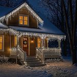2000 LED White Snowing Icicle Christmas Wedding Indoor Outdoor Lights 47.8m