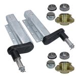 Trailer Suspension Units Extended Stub Axles Galvanised With 4in PCD Hubs Pair