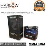 MULTIMIX MULTI CLEAR 2 HS 2K CLEARCOAT KIT 7.5LTR + AIR DRY PLUS + HARDENER