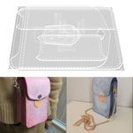 7x Clear Acrylic Template DIY Tool Leather Craft DIY Leather Pattern Stencil