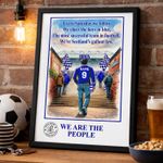 Personalised Glasgow Rangers Football  Print   Framed Unframed Wall Art Gift