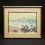 Yokoyama Taikan Japanese Woodblock Print "Spring Breeze Banri no Taki" Landscape