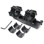 Rifle Scope Mount Cantilever 1 inch/ 30mm Dual Rings for 20mm Picatinny Rail