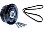 FOR BMW 525d 530d 535d E60 E61 2004- DIESEL CRANKSHAFT PULLEY DRIVE BELT KIT 