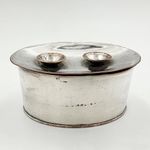 OVAL GEORGE III OIL BURNER OLD SHEFFIELD PLATE c1800