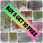 Biodegradable Glitter Chunky Mix Craft Eco Cosmetic Hair Lips Body Eyes Wax Melt