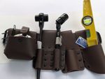 SCAFFOLD Brown Leather Belt Full Quality Tool Black  19 mm Ratchet 21 mm Spanner