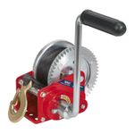 Sealey Geared Hand Winch With Brake & Webbing 540kg Capacity GWW1200B