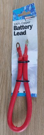 BATTERY CABLE + POSITIVE RED CAR LEISURE HGV QUALITY  12V 24V battery marine