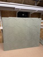 Wall Panels 3D Hexagon MDF,  4 PACK 1220mm x600mm x6mm paintable panels